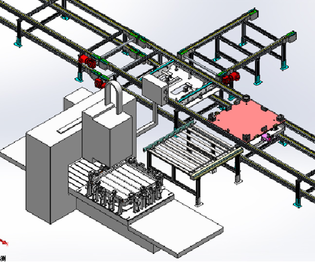 Automatic battery box production line