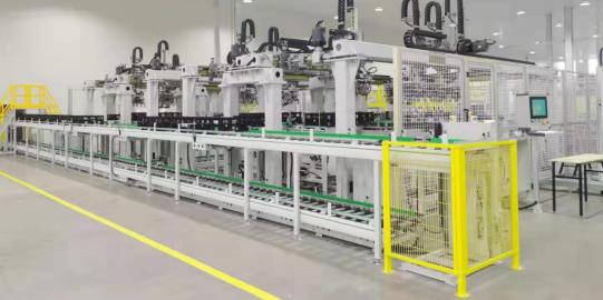 Battery module pack production line