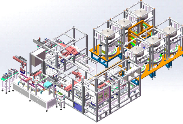 Battery production process - injection machine