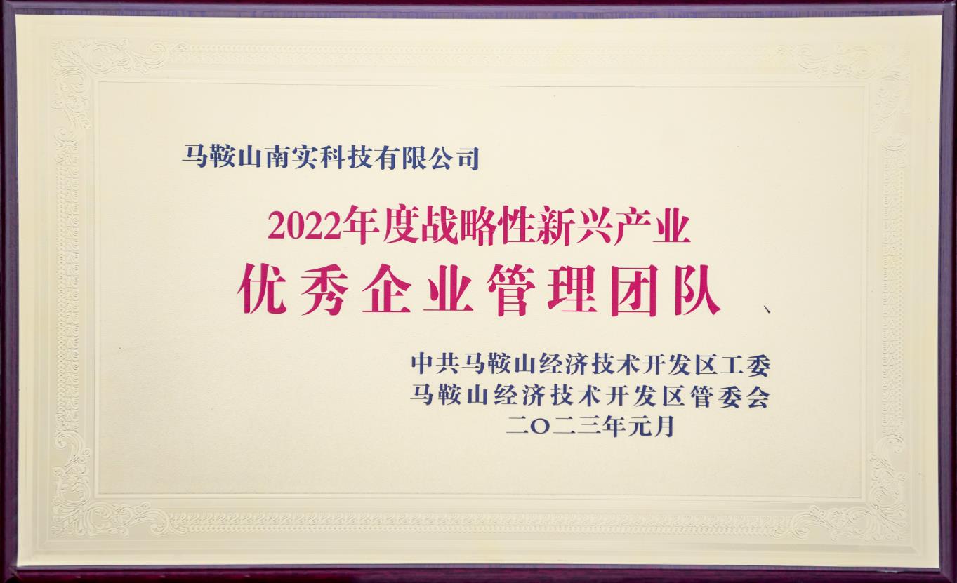 2022年度战略性新兴产业优秀企业管理团队