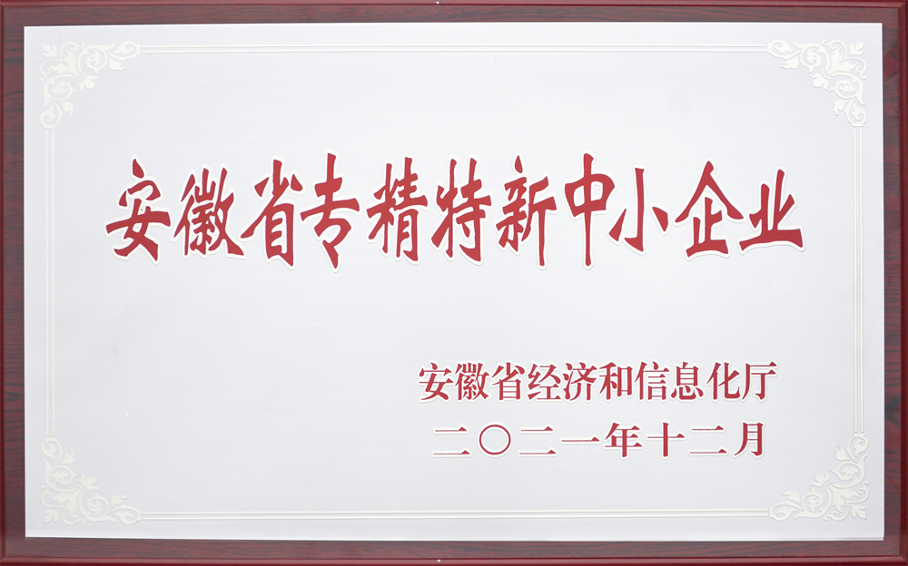安徽省专精特新中小企业